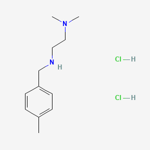 molecular formula C12H22Cl2N2 B3085900 N,N-Dimethyl-N'-(4-methylbenzyl)-1,2-ethanediamine dihydrochloride CAS No. 1158367-04-4