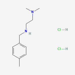 molecular formula C12H22Cl2N2 B3085900 N,N-二甲基-N'-(4-甲基苄基)-1,2-乙二胺二盐酸盐 CAS No. 1158367-04-4