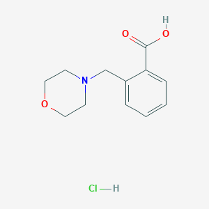 molecular formula C12H16ClNO3 B3085922 2-(Morpholin-4-ylmethyl)benzoic acid hydrochloride CAS No. 1158389-90-2