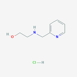 molecular formula C8H13ClN2O B3086006 2-[(Pyridin-2-ylmethyl)-amino]-ethanol hydrochloride CAS No. 1158438-31-3