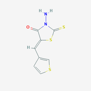 molecular formula C8H6N2OS3 B308601 3-Amino-5-(3-thienylmethylene)-2-thioxo-1,3-thiazolidin-4-one 