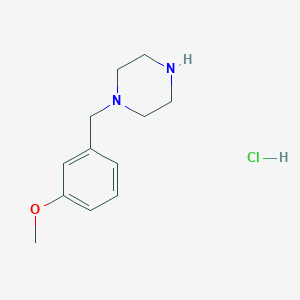 molecular formula C12H19ClN2O B3086016 1-(3-Methoxy-benzyl)-piperazine hydrochloride CAS No. 1158445-27-2