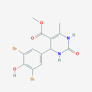 molecular formula C13H12Br2N2O4 B308610 Methyl 4-(3,5-dibromo-4-hydroxyphenyl)-6-methyl-2-oxo-1,2,3,4-tetrahydro-5-pyrimidinecarboxylate 