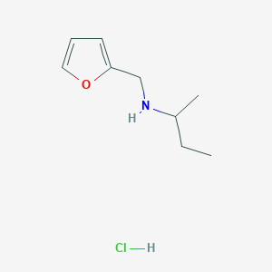 molecular formula C9H16ClNO B3086107 N-(sec-Butyl)-N-(2-furylmethyl)amine hydrochloride CAS No. 1158497-40-5