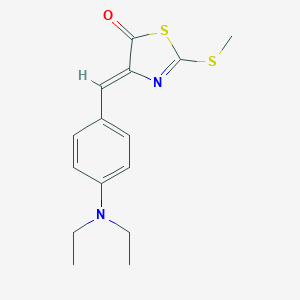 4-[4-(diethylamino)benzylidene]-2-(methylsulfanyl)-1,3-thiazol-5(4H)-one