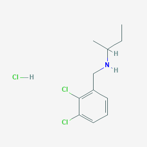 molecular formula C11H16Cl3N B3086131 (Butan-2-yl)[(2,3-dichlorophenyl)methyl]amine hydrochloride CAS No. 1158508-83-8