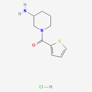 molecular formula C10H15ClN2OS B3086141 1-(2-Thienylcarbonyl)-3-piperidinamine hydrochloride CAS No. 1158524-62-9
