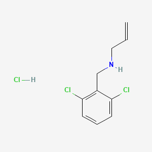 molecular formula C10H12Cl3N B3086163 [(2,6-Dichlorophenyl)methyl](prop-2-en-1-yl)amine hydrochloride CAS No. 1158552-93-2