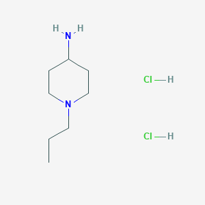 molecular formula C8H20Cl2N2 B3086179 4-氨基-1-丙基哌啶二盐酸盐 CAS No. 1158561-84-2