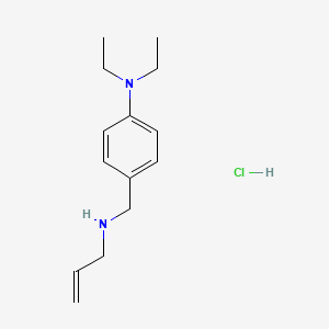 molecular formula C14H23ClN2 B3086208 N,N-Diethyl-4-{[(prop-2-en-1-yl)amino]methyl}aniline hydrochloride CAS No. 1158584-52-1