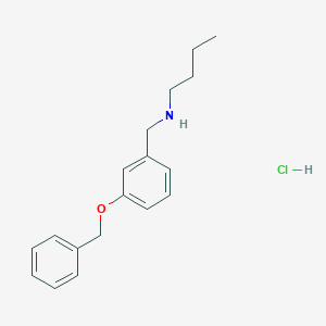 {[3-(Benzyloxy)phenyl]methyl}(butyl)amine hydrochloride