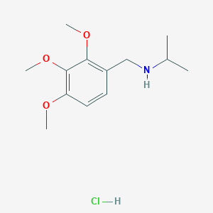 (Propan-2-yl)[(2,3,4-trimethoxyphenyl)methyl]amine hydrochloride