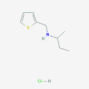 molecular formula C9H16ClNS B3086241 (Butan-2-yl)(thiophen-2-ylmethyl)amine hydrochloride CAS No. 1158601-29-6