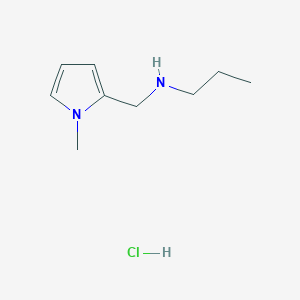 molecular formula C9H17ClN2 B3086245 [(1-Methyl-1H-pyrrol-2-yl)methyl](propyl)amine hydrochloride CAS No. 1158604-75-1