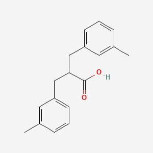 molecular formula C18H20O2 B3086305 3-(3-Methylphenyl)-2-[(3-methylphenyl)methyl]propanoic acid CAS No. 115865-15-1
