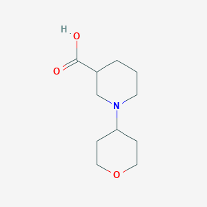 molecular formula C11H19NO3 B3086309 1-(tetrahydro-2H-pyran-4-yl)piperidine-3-carboxylic acid CAS No. 1158698-78-2