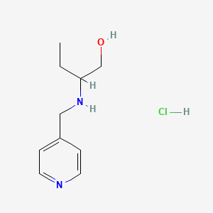 molecular formula C10H17ClN2O B3086318 2-[(4-Pyridinylmethyl)amino]-1-butanol hydrochloride CAS No. 1158735-57-9
