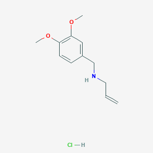 molecular formula C12H18ClNO2 B3086331 [(3,4-Dimethoxyphenyl)methyl](prop-2-en-1-yl)amine hydrochloride CAS No. 1158740-54-5