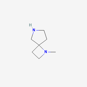 molecular formula C7H14N2 B3086355 1-Methyl-1,6-diazaspiro[3.4]octane CAS No. 1158749-83-7