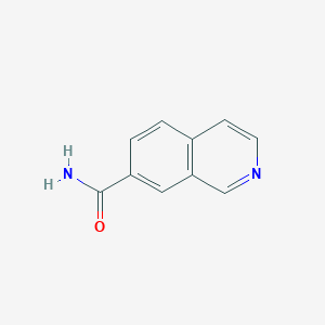 molecular formula C10H8N2O B3086367 异喹啉-7-甲酰胺 CAS No. 1158755-26-0