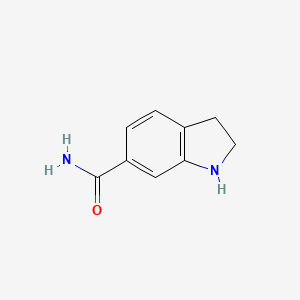 molecular formula C9H10N2O B3086374 Indoline-6-carboxamide CAS No. 1158761-65-9