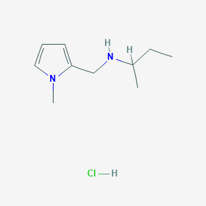 molecular formula C10H19ClN2 B3086385 (Butan-2-yl)[(1-methyl-1H-pyrrol-2-yl)methyl]amine hydrochloride CAS No. 1158771-11-9
