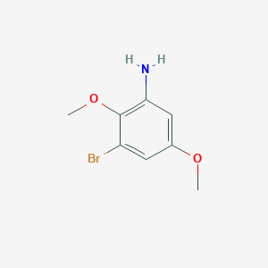 molecular formula C8H10BrNO2 B3086422 3-Bromo-2,5-dimethoxyaniline CAS No. 115929-62-9
