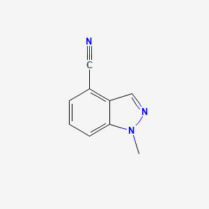 molecular formula C9H7N3 B3086423 1-Methyl-1H-indazole-4-carbonitrile CAS No. 1159511-43-9