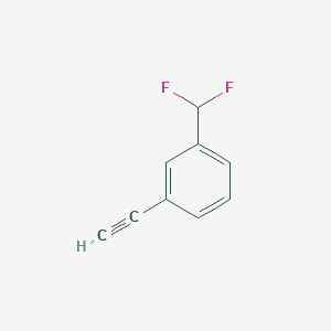 molecular formula C9H6F2 B3086427 3-(Difluoromethyl)phenylacetylene CAS No. 1159512-57-8