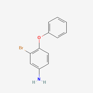 molecular formula C12H10BrNO B3086431 3-Bromo-4-phenoxyaniline CAS No. 1159607-48-3