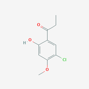 molecular formula C10H11ClO3 B3086448 1-(5-Chloro-2-hydroxy-4-methoxyphenyl)propan-1-one CAS No. 1159695-73-4