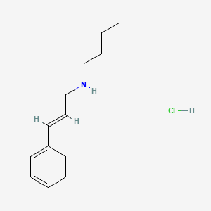 molecular formula C13H20ClN B3086458 (2E)-N-Butyl-3-phenyl-2-propen-1-amine hydrochloride CAS No. 1159698-11-9
