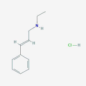 molecular formula C11H16ClN B3086466 (2E)-N-Ethyl-3-phenyl-2-propen-1-amine hydrochloride CAS No. 1159698-12-0