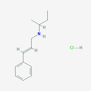 molecular formula C13H20ClN B3086471 sec-Butyl[(2E)-3-phenyl-2-propen-1-yl]amine hydrochloride CAS No. 1159698-17-5