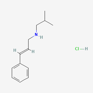 molecular formula C13H20ClN B3086478 N-Isobutyl-3-phenyl-2-propen-1-amine hydrochloride CAS No. 1159699-87-2