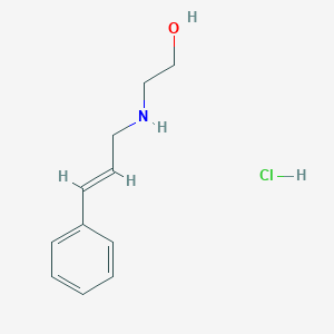 molecular formula C11H16ClNO B3086493 2-{[(2E)-3-Phenyl-2-propen-1-yl]amino}ethanol hydrochloride CAS No. 1159700-46-5