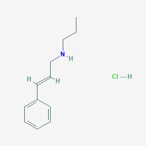 molecular formula C12H18ClN B3086496 [(2E)-3-Phenyl-2-propen-1-yl]propylamine hydrochloride CAS No. 1159701-01-5