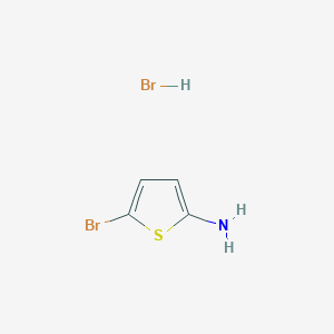 molecular formula C4H5Br2NS B3086508 5-Bromothiophen-2-amine hydrobromide CAS No. 1159813-42-9