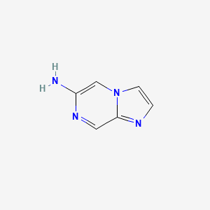 molecular formula C6H6N4 B3086519 6-Aminoimidazo[1,2-a]pyrazine CAS No. 1159818-69-5