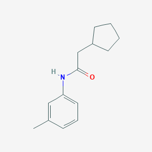 molecular formula C14H19NO B308655 2-cyclopentyl-N-(3-methylphenyl)acetamide 