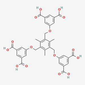 molecular formula C36H30O15 B3086563 5,5',5''-(((2,4,6-Trimethylbenzene-1,3,5-triyl)tris(methylene))tris(oxy))triisophthalic acid CAS No. 1159974-70-5