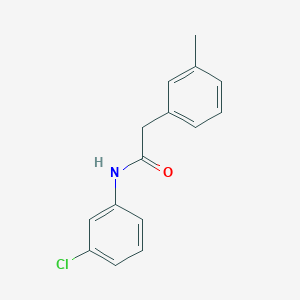 molecular formula C15H14ClNO B308658 N-(3-chlorophenyl)-2-(3-methylphenyl)acetamide 