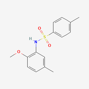 molecular formula C15H17NO3S B3086584 N-(2-甲氧基-5-甲基苯基)-4-甲基苯磺酰胺 CAS No. 116-41-6