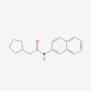molecular formula C17H19NO B308663 2-cyclopentyl-N-(2-naphthyl)acetamide 