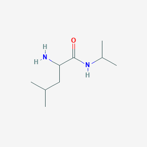 molecular formula C9H20N2O B3086645 2-Amino-4-methylpentanoic acid isopropylamide CAS No. 1161070-80-9