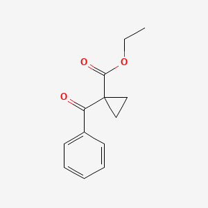 molecular formula C13H14O3 B3086697 Ethyl 1-Benzoylcyclopropanecarboxylate CAS No. 116195-48-3