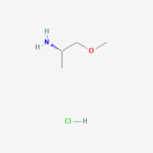 molecular formula C4H12ClNO B3086700 (2S)-1-methoxypropan-2-amine hydrochloride CAS No. 1162054-86-5
