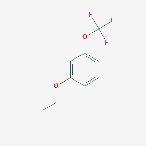 molecular formula C10H9F3O2 B3086706 Benzene, 1-(2-propen-1-yloxy)-3-(trifluoromethoxy)- CAS No. 1162261-93-9