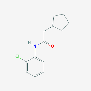 molecular formula C13H16ClNO B308673 N-(2-chlorophenyl)-2-cyclopentylacetamide 