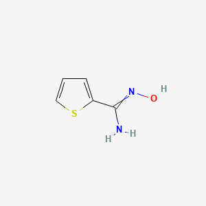 molecular formula C5H6N2OS B3086753 N-Hydroxythiophene-2-carboximidamide CAS No. 1164246-20-1